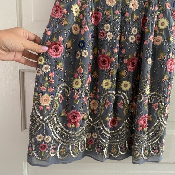 Needle & Thread Floral Jet Sleeveless Dress - Picture 7 of 9